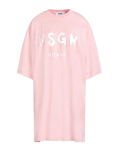 MSGM Vestito corto Rosa chiaro 100% Cotone