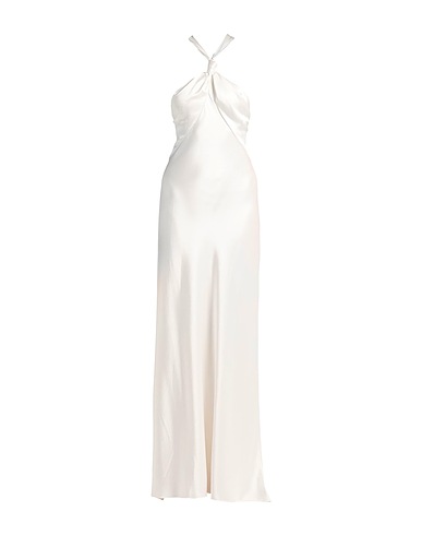 GALVAN  London Long dress White 80% Triacetate, 20% Polyester