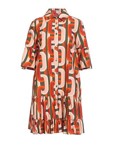 LA DOUBLE J Hemdkleid Militärgrün 100% Baumwolle