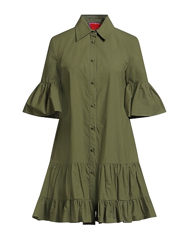 LA DOUBLE J Shirt dress Military green 100% Cotton