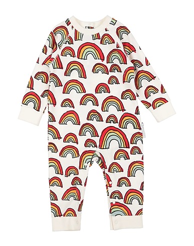 STELLA McCARTNEY KIDS Baby jumpsuit  Off white 100% Cotton, Elastane