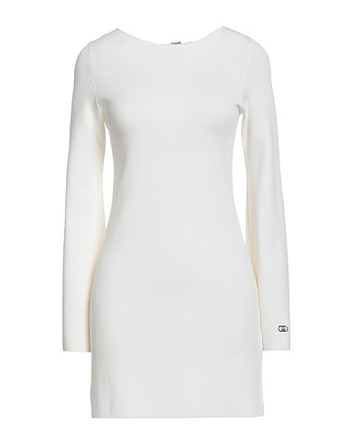 LIU •JO Elegantes Kleid Weiß 63% Viskose, 37% Polyamid