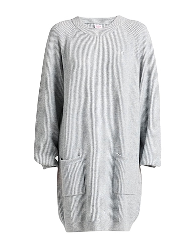 SUN 68 Knit dress Grey 50% Merino Wool, 35% Viscose, 10% Polyamide, 5% Elastane