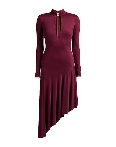 ELISABETTA FRANCHI Midi dress Plum 96% Viscose, 4% Elastane