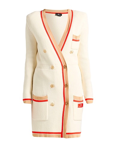 ELISABETTA FRANCHI Short dress Ivory 40% Wool, 38% Acrylic, 17% Viscose, 5% Polyamide