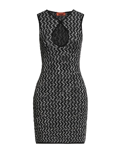MISSONI Tubino Nero 45% Viscosa, 28% Poliammide, 18% Poliestere, 9% Elastan