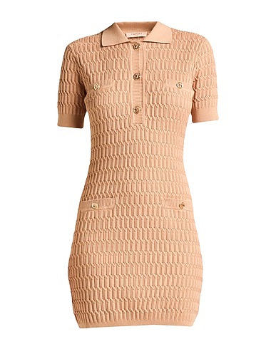 TWINSET Sheath dress Camel 72% Viscose, 28% Polyester