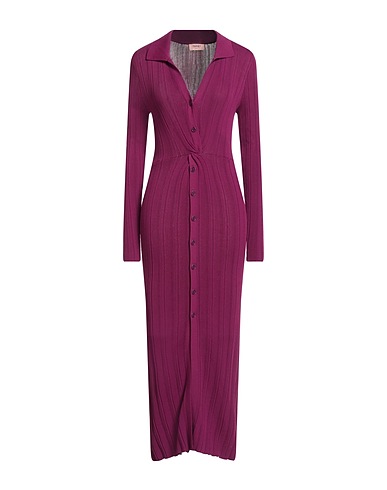 TWINSET Midi dress Garnet 65% Viscose, 35% Polyamide