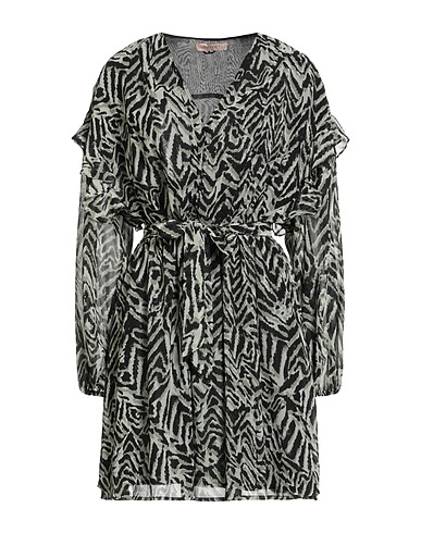 TWINSET Short dress Sage green 100% Polyester