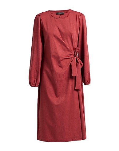 WEEKEND MAX MARA Robe mi-longue Rouge brique 76% Lyocell, 19% Polyamide, 5% Élasthanne
