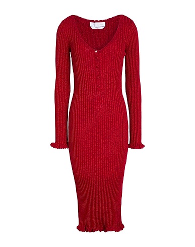 BLUMARINE Midi dress Red 70% Viscose, 30% Polyester