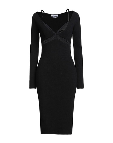 BLUMARINE Midi dress Black 38% Polyamide, 31% Acrylic, 20% Wool, 11% Polyester