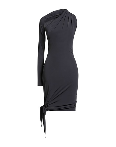 COURRÈGES Midi dress CANNA DI FUCILE 95% Viscose, 5% Elastane