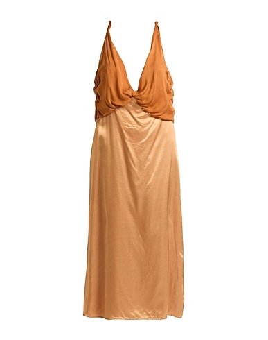 BALLANTYNE Long dress Camel 100% Viscose, Silk