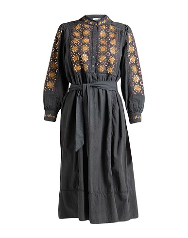 ANTIK BATIK Midi dress Charcoal 100% Cotton