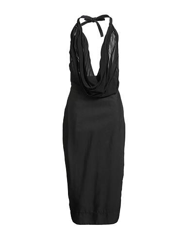 GIOVANNI CAVAGNA Long dress Black 95% Silk, 5% Cotton