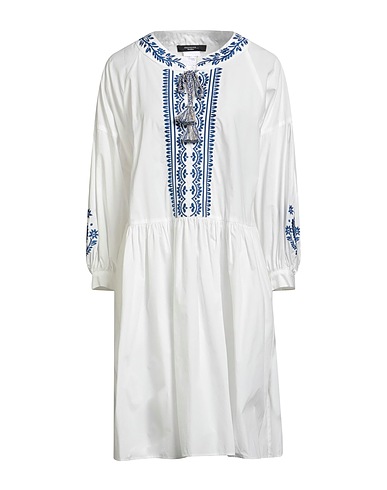 WEEKEND MAX MARA Vestito corto Bianco 100% Cotone, Viscosa