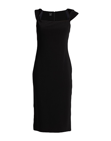 PINKO Midi dress Black 50% Viscose, 42% Polyamide, 8% Elastane