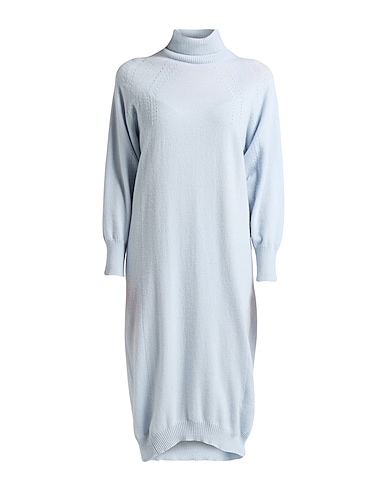 FEDELI Vestito in Maglia Celeste 100% Cachemire