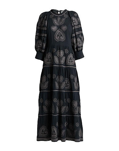 ANTIK BATIK Vestito lungo Antracite 100% Cotone