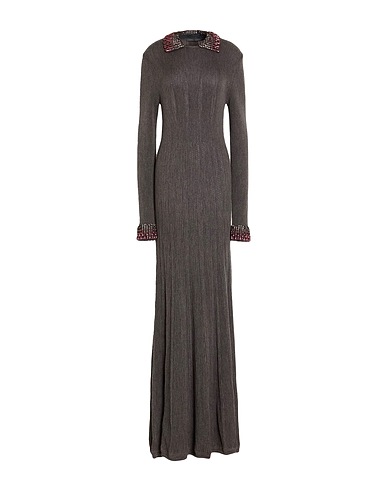 ALBERTA FERRETTI Knit dress Grey 100% Virgin Wool, Polyamide, Acrylic, Glass, Metal