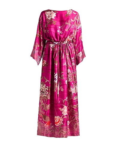 PIERRE-LOUIS MASCIA Langes Kleid Magenta 100% Seide