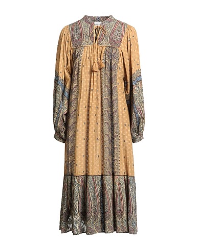 ANTIK BATIK Midi dress Beige 100% Cotton