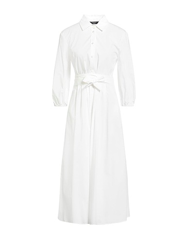 WEEKEND MAX MARA Midi dress White 100% Cotton