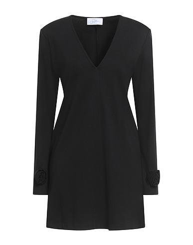 SOALLURE Short dress Black 65% Viscose, 30% Nylon, 5% Elastane