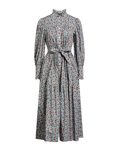 WEEKEND MAX MARA Midi dress Turquoise 100% Cotton