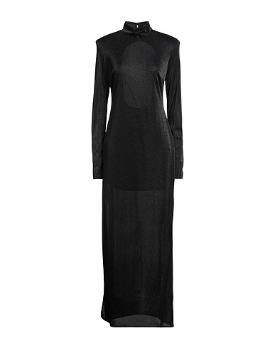 SIMONA CORSELLINI Elegant dress PARTY EDITION Black 68% Polyamide, 32% Metallic fiber