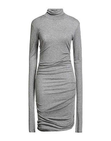 ELISABETTA FRANCHI Midi dress Grey 80% Lyocell, 20% Wool