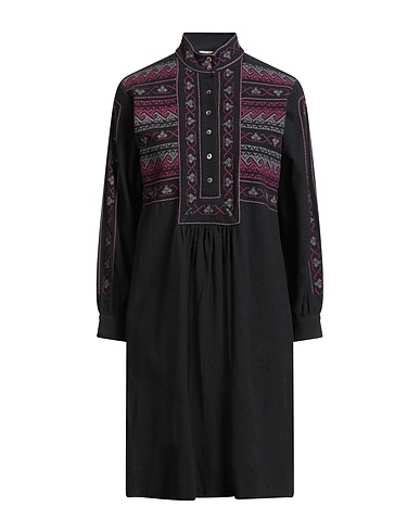 ANTIK BATIK Midi dress Black 100% Cotton