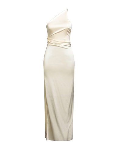 PATRIZIA PEPE Long dress Ivory 67% Viscose, 28% Polyamide, 5% Elastane