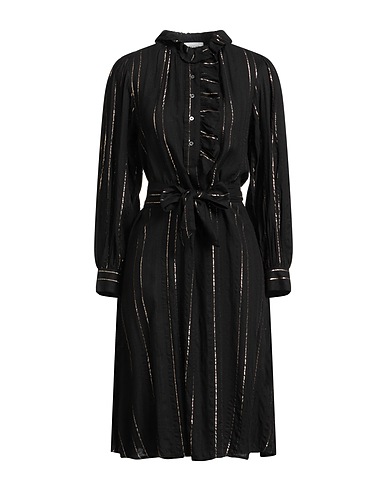 ANTIK BATIK Midi dress Black 97% Viscose, 3% Lurex®