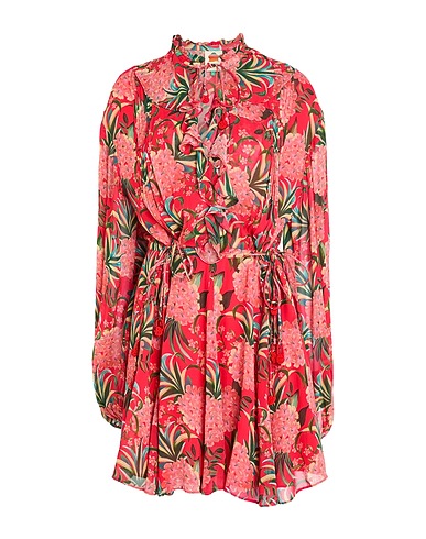 FARM RIO Short dress Red 100% Viscose