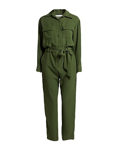 MAISON LAVINIATURRA Tute e Salopette Verde militare 100% Viscosa