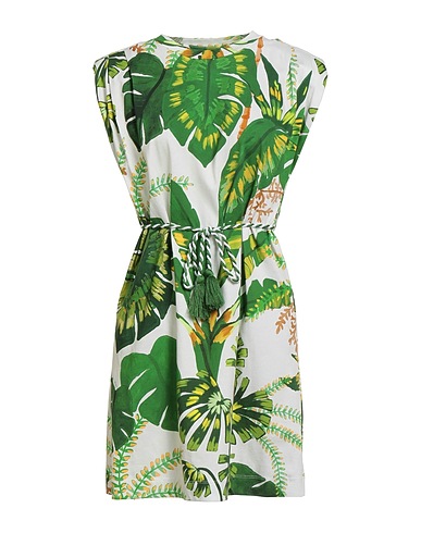 FARM RIO Short dress Green 100% Cotton