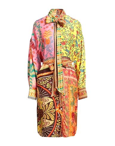 FARM RIO Midi dress Orange 100% Viscose