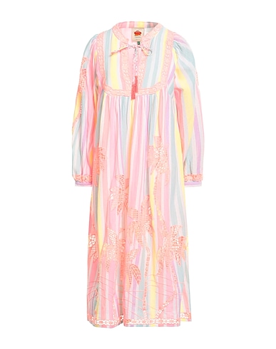 FARM RIO Midi dress Pink 100% Cotton