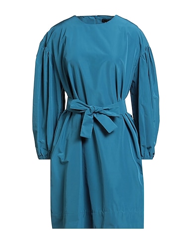 WEEKEND MAX MARA Short dress Slate blue 56% Polyester, 44% Cotton