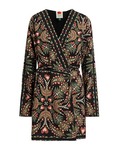 FARM RIO Short dress Military green 100% Viscose
