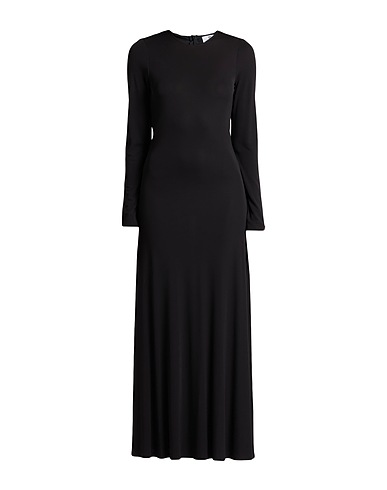 TWINSET Long dress Black 97% Viscose, 3% Elastane