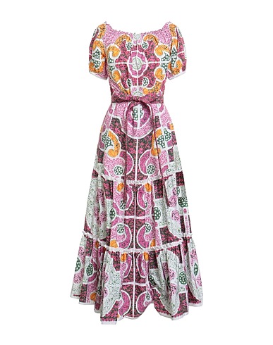 MARY KATRANTZOU Langes Kleid Rosa 100% Baumwolle