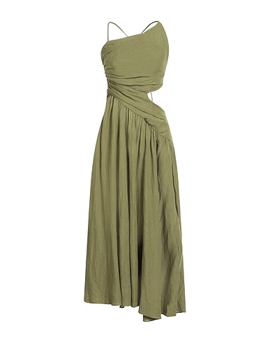 ZIMMERMANN Midi dress Military green 100% Linen