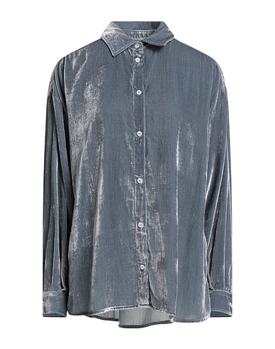 CRUNA Solid colour shirts & blouses Slate blue 73% Viscose, 27% Polyamide