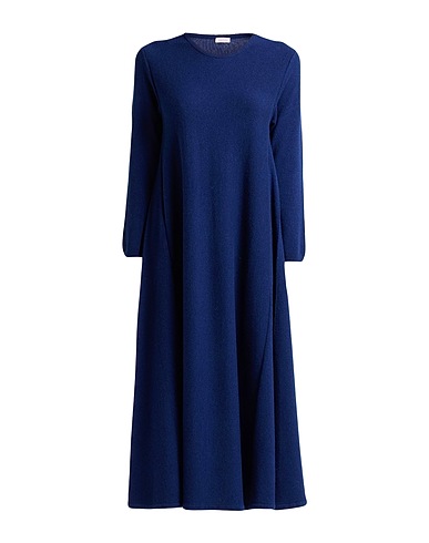 ROSSOPURO Midi dress Navy blue 90% Wool, 10% Cashmere