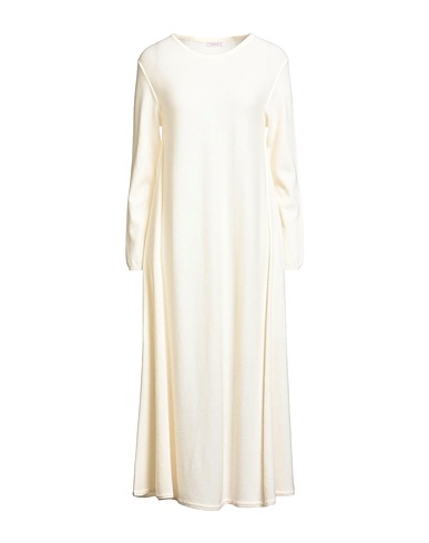 ROSSOPURO Midi dress Ivory 90% Wool, 10% Cashmere