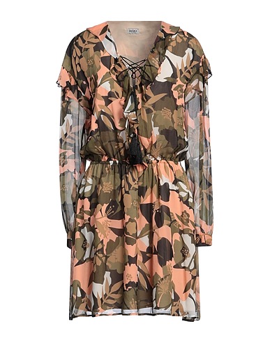 LIU •JO Short dress Military green 100% Viscose