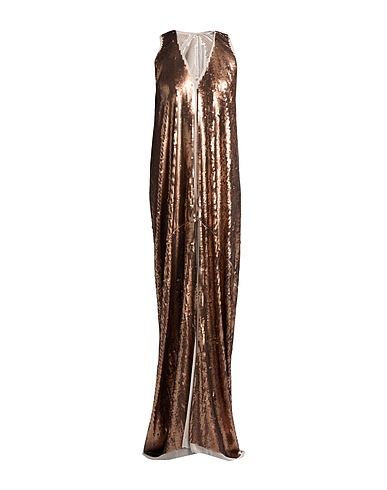 RICK OWENS Elegant dress Bronze 100% Silk